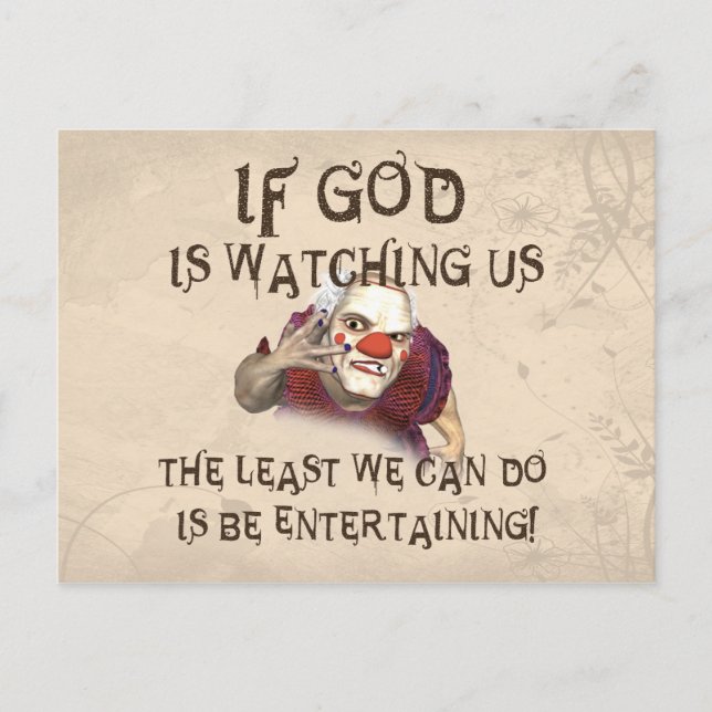Be Entertaining Postcard (Front)