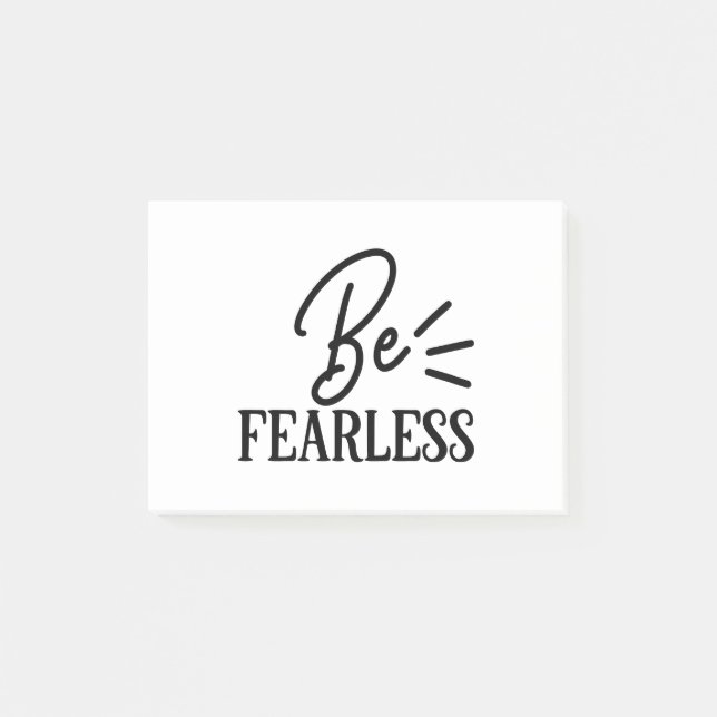 be fearless post-it notes (Front)