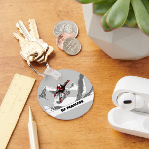 Be Fearless - Snowboarder Keychain