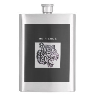 BE FIERCE TRIBAL TIGER Classic Flask