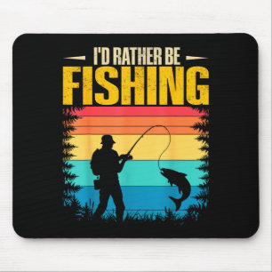 Be fishing funny fishing graphic for men women mouse pad