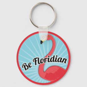 Be Floridian Keychain - blue
