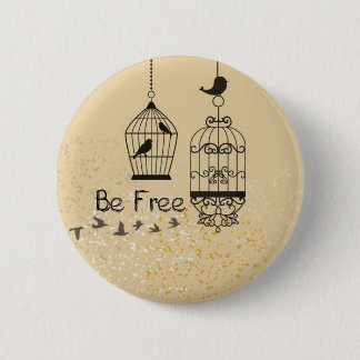 Be Free Bird Collection Stuff 2 Inch Round Button