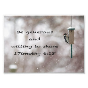 Be Generous -- Photo Print