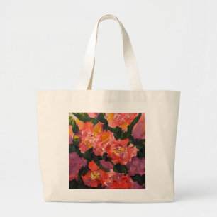 Be Gentle Floral Abstract Art Aesthetic Jumbo Tote