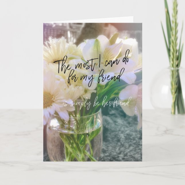 BE GENTLE Greeting Card (Front)