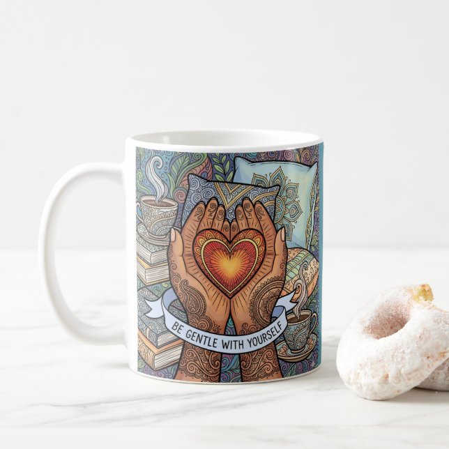 Be Gentle With Yourself Personalized Mug (With Donut)