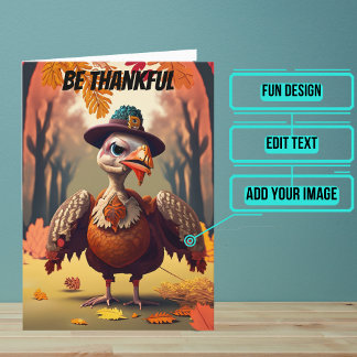 Be Grateful You Aren't a Turkey Funny Thanksgiving Card