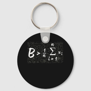 Be Greater Than Average Funny Math Keychain