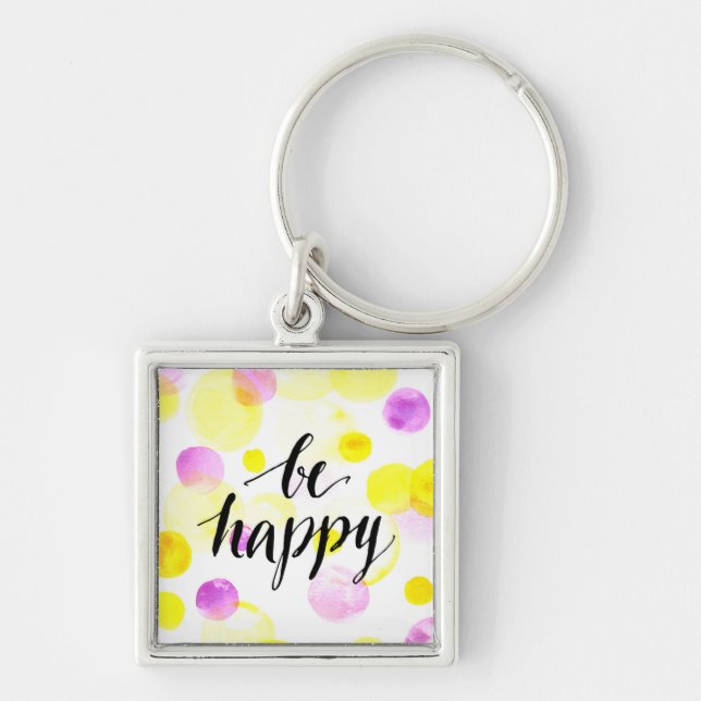 Be Happy 2 Keychain (Front)
