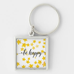 Be Happy 3 Keychain