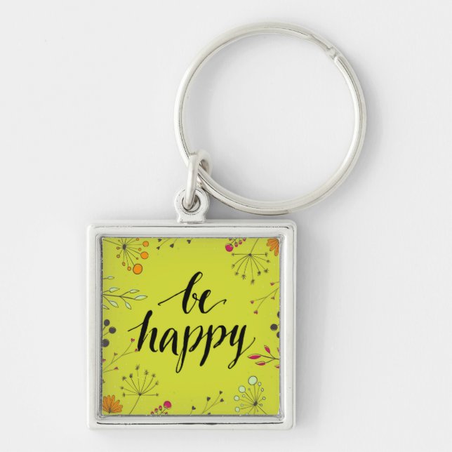Be Happy 5 Keychain (Front)