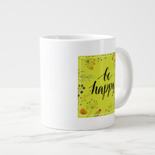 Be Happy 5 Large Coffee Mug