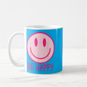 Be Happy 70s 80s nk Smile Face Happy Smiling Face Coffee Mug