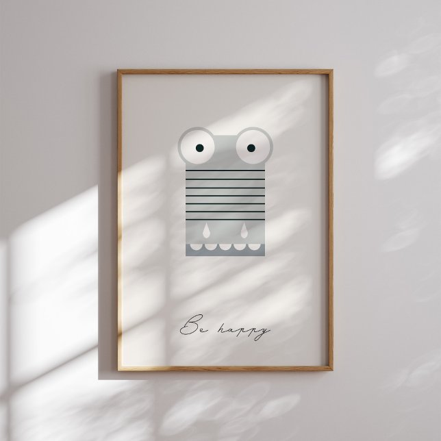 Be happy, alligator kids affirmation print  (Creator Uploaded)