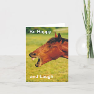 Be happy and laugh Note Card