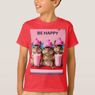 Be happy chipmunks T-Shirt