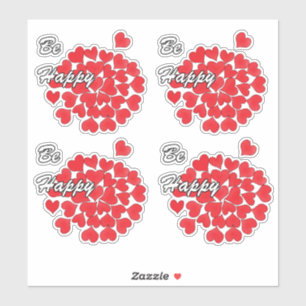 Be happy, elegant, love, red heart
