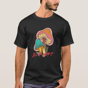 Be Happy Hippie Peace Sign Yoga Hippies 70s   T-Shirt