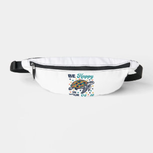 Be Happy In Your Own Shell Turtle Shirt Design_1 Fanny Pack