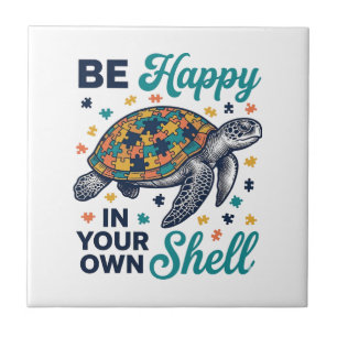 Be Happy In Your Own Shell Turtle Shirt Design_1 Tile
