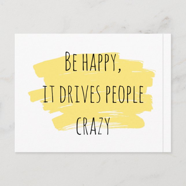 Be Happy inspiration card (Front)