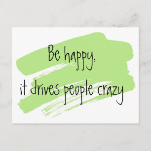 Be happy inspiration card