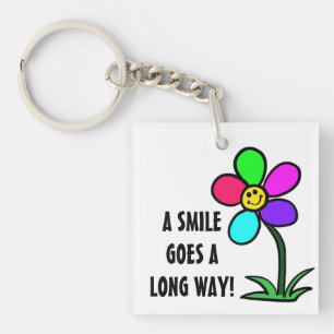 BE HAPPY KEYCHAIN