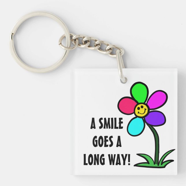 BE HAPPY KEYCHAIN (Front)