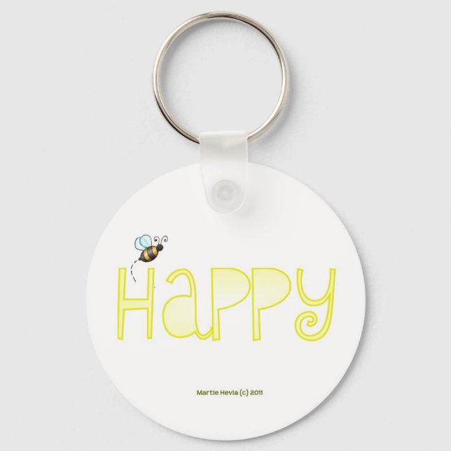 Be Happy Keychain (Front)