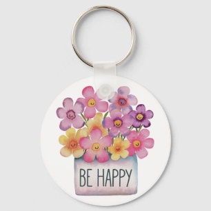 Be Happy Keychain