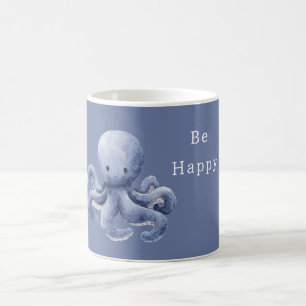 Be Happy Octopus Coffee Mug