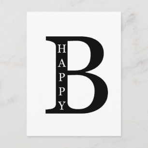 Be Happy (on the inside...black) Postcard