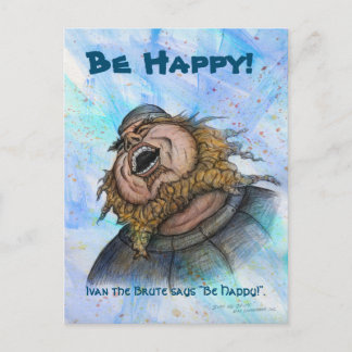 Be Happy postcard by Mike Winterbauer