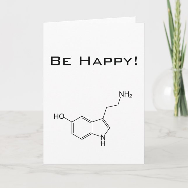 Be Happy! Serotonin Card (Front)