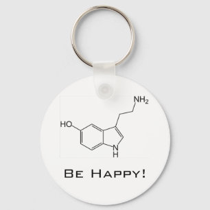 Be Happy! Serotonin Keychain