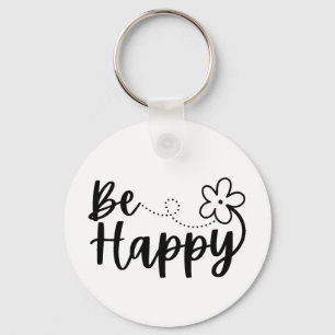  Be Happy Spring Summer  Keychain