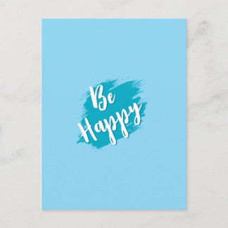 be happy text holiday postcard