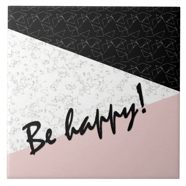 Be happy! tile (Front)