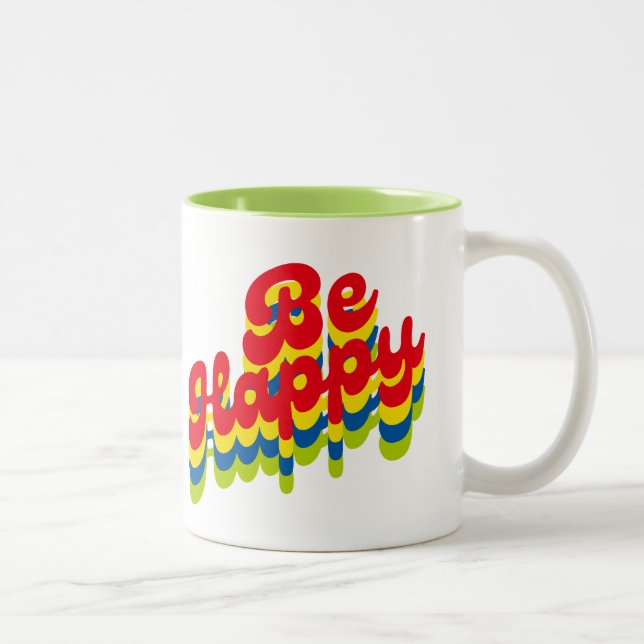 Be happyTwo-Tone coffee mug (Right)