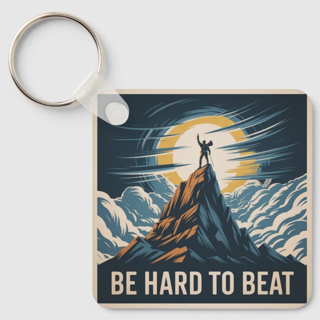 Be Hard To Beat Keychain (Front)