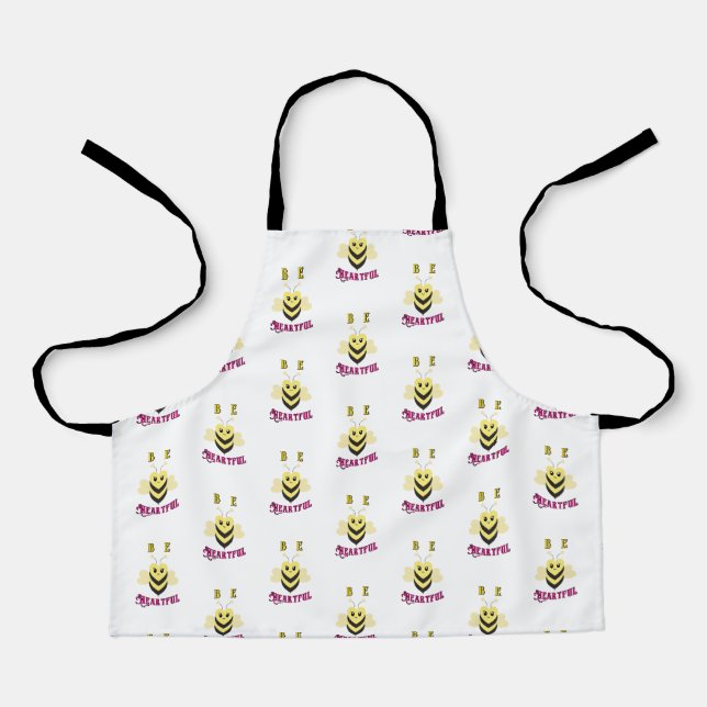 Be Heartful Day September Bee Queen Honey Heart Apron (Front)