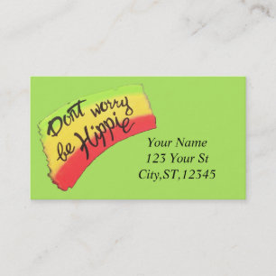 Be Hippie Thunder_Cove Business Card