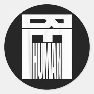 Be Human Shirt _ Equality &amp; Kindness S _ Aware Classic Round Sticker