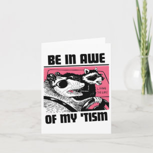Be In Awe Of My tism Retro Autism Awareness Cool R Card