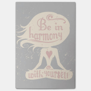 Be In Harmony With Yourself 2 Post-it Notes