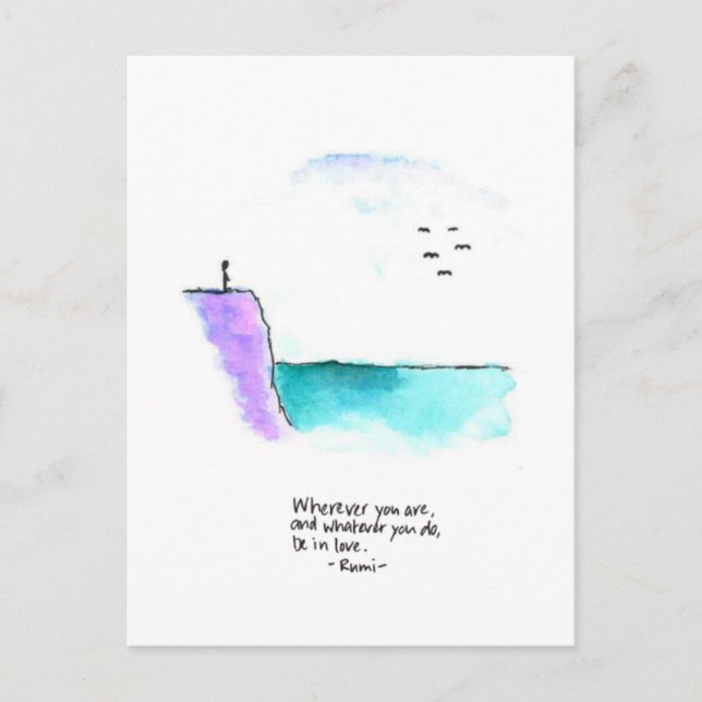 Be in love postcard (Front)