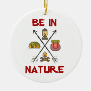 Be In Nature Ceramic Ornament