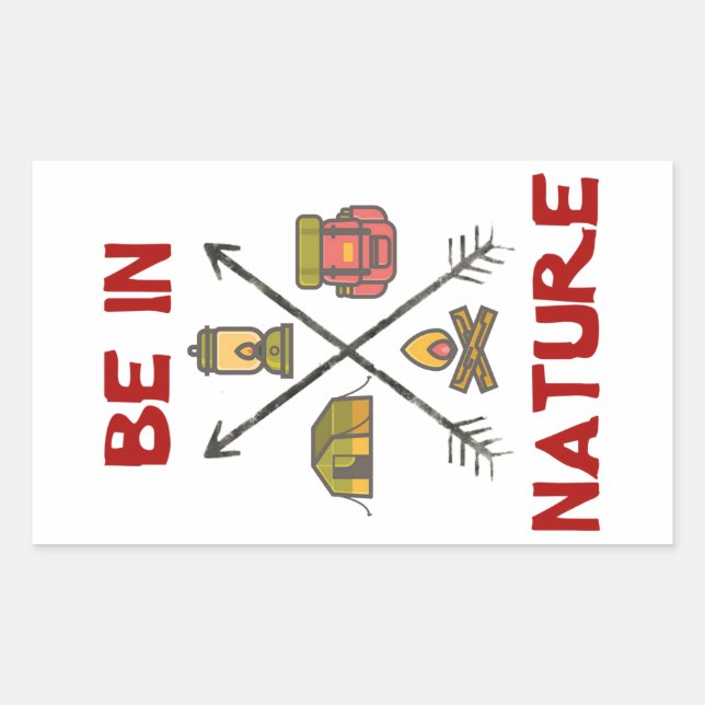 Be In Nature Sticker (Front)