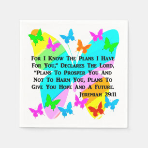 BE INSPIRED JEREMIAH 29:11 NAPKIN